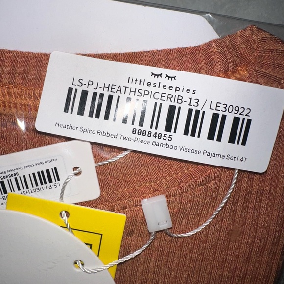 NIB LS Heather Spice Ribbed Pj Set - Picture 4 of 4